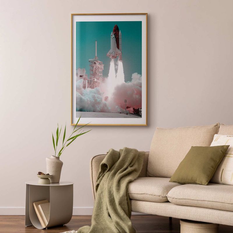 Plakat Artgeist Nowa era 21x30 cm z ramą złotą 1 szt