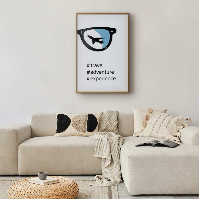 Plakat Artgeist Nowe doświadczenia 60x90 cm z ramą złotą 1 szt