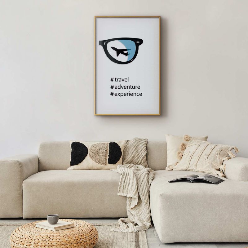 Plakat Artgeist Nowe doświadczenia 60x90 cm z ramą złotą 1 szt
