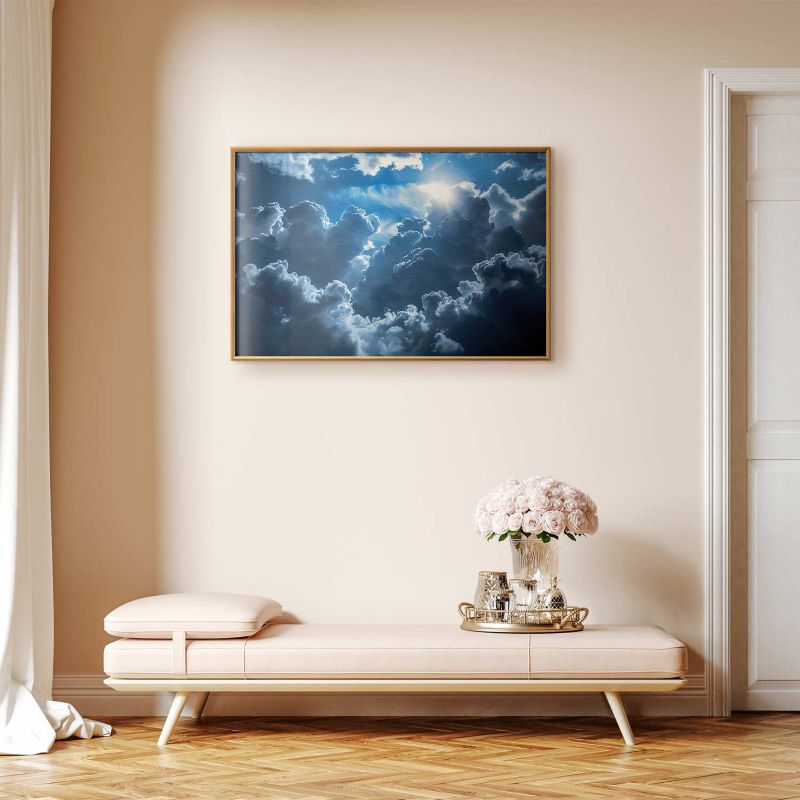 Plakat Artgeist Ożywiona sceneria 30x21 cm z ramą złotą 1 szt