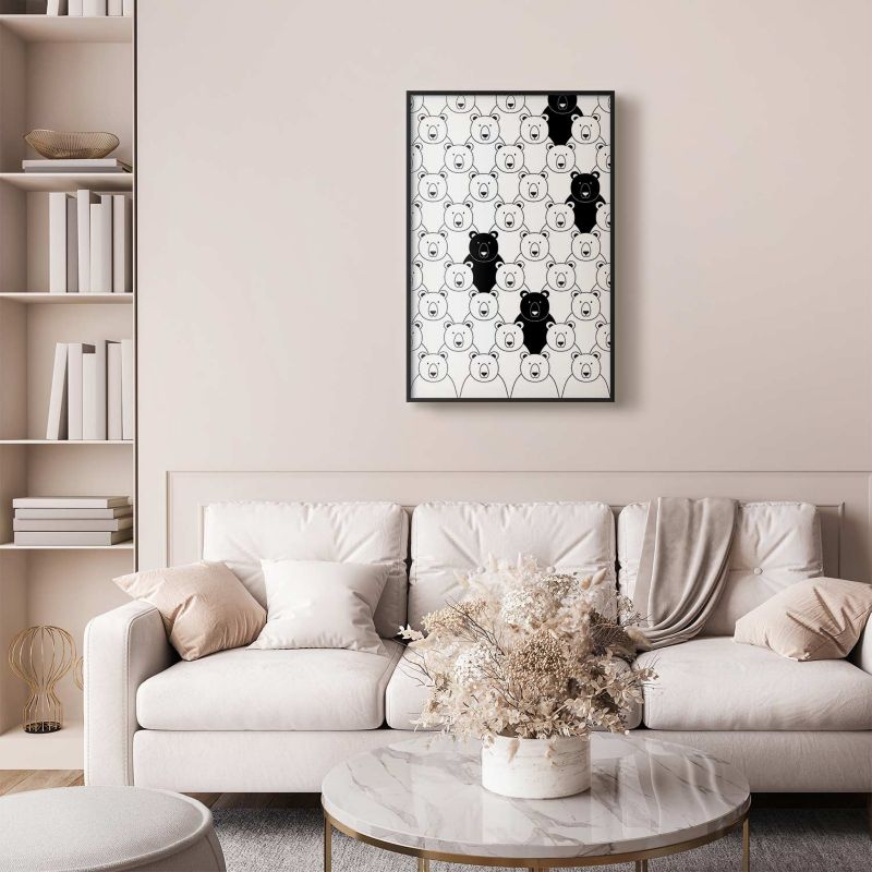 Plakat Artgeist Obcy w stadzie 60x90 cm z ramą czarną 1 szt
