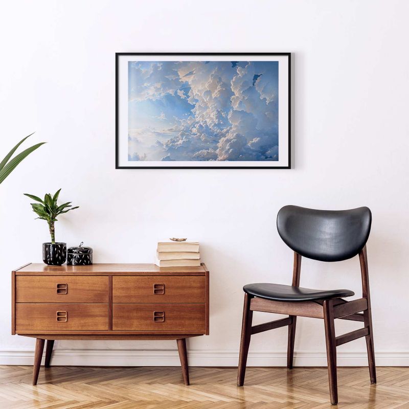 Plakat Artgeist Obrazy na niebie 90x60 cm z ramą czarną 1 szt