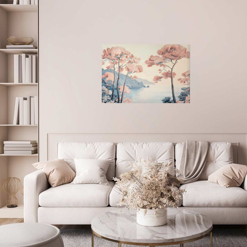 Plakat Artgeist Ocean i drzewa 42x29,7 cm bez ramy 1 szt