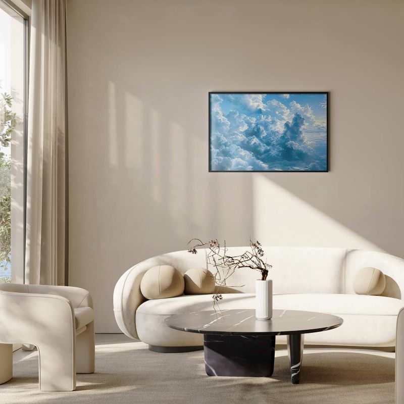 Plakat Artgeist Ocean w powietrzu 42x29,7 cm z ramą czarną 1 szt