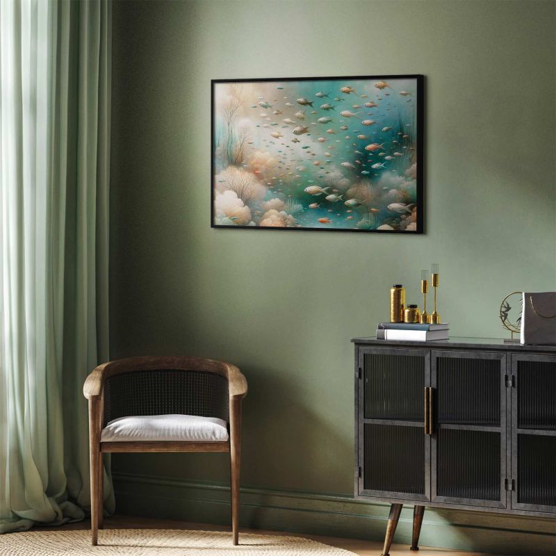 Plakat Artgeist Oceaniczne piękno 30x21 cm z ramą czarną 1 szt