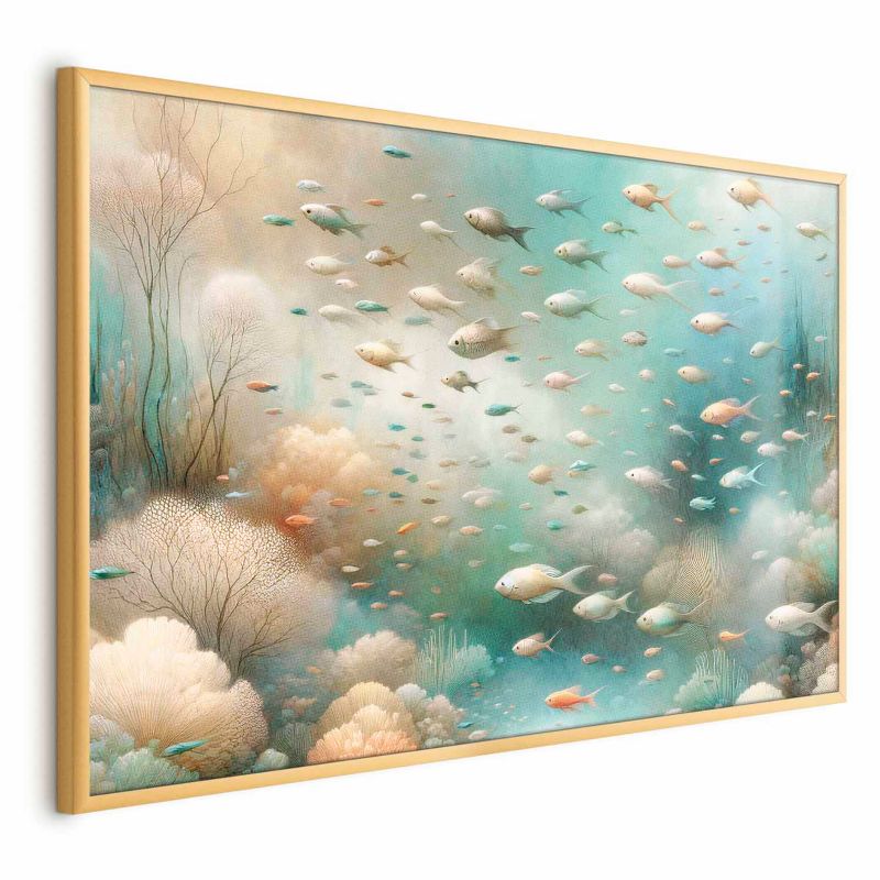 Plakat Artgeist Oceaniczne piękno 60x40 cm z ramą złotą 1 szt