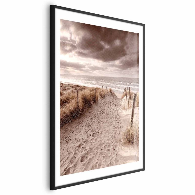 Plakat Artgeist Odległa wydma 40x60 cm z ramą czarną 1 szt