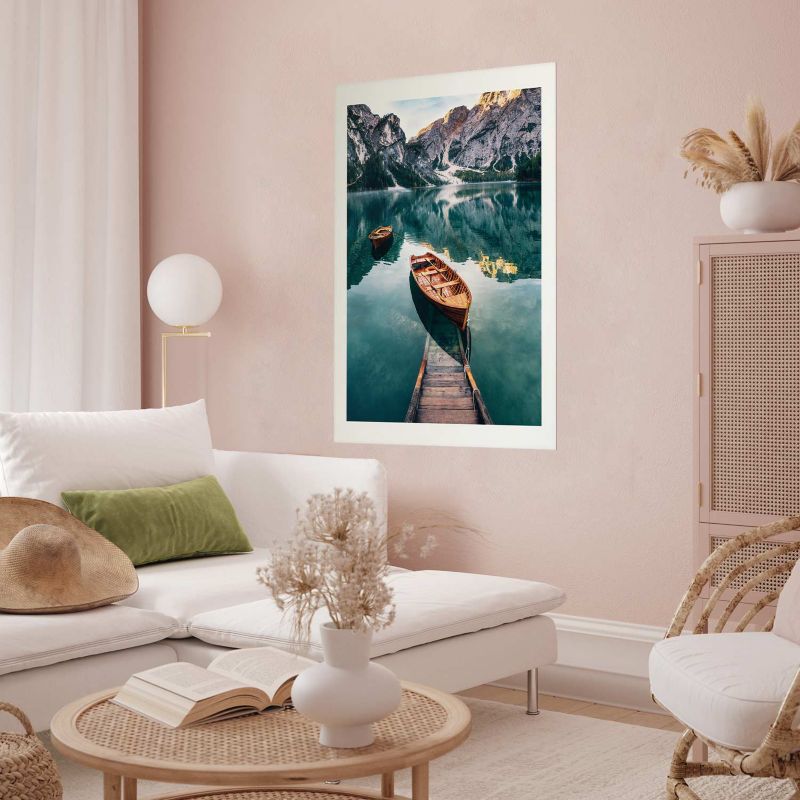 Plakat Artgeist Łodzie w Dolomitach 29,7x42 cm bez ramy 1 szt