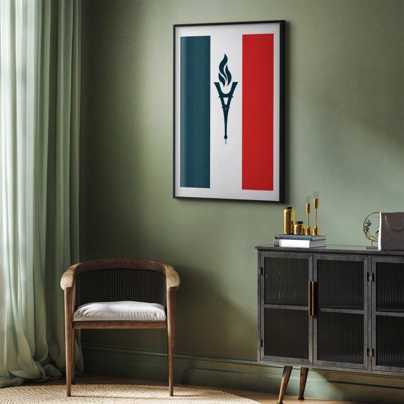 Plakat Artgeist Olimpijska Francja 21x30 cm z ramą czarną 1 szt