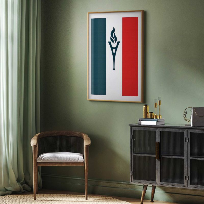 Plakat Artgeist Olimpijska Francja 29,7x42 cm z ramą złotą 1 szt