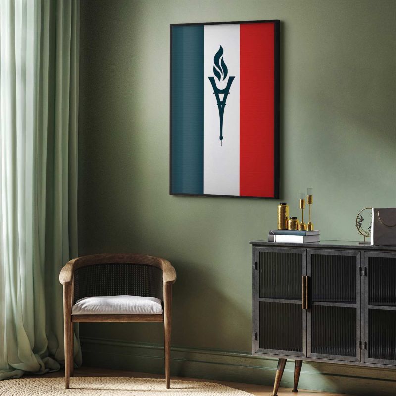 Plakat Artgeist Olimpijska Francja 40x60 cm z ramą czarną 1 szt