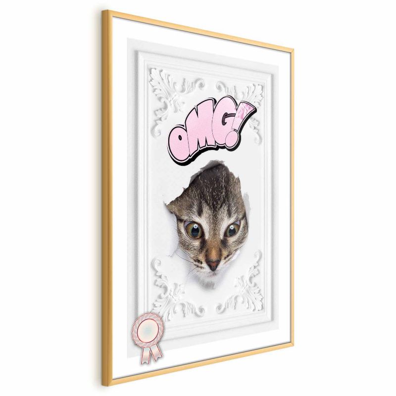 Plakat Artgeist OMG 29,7x42 cm z ramą złotą 1 szt