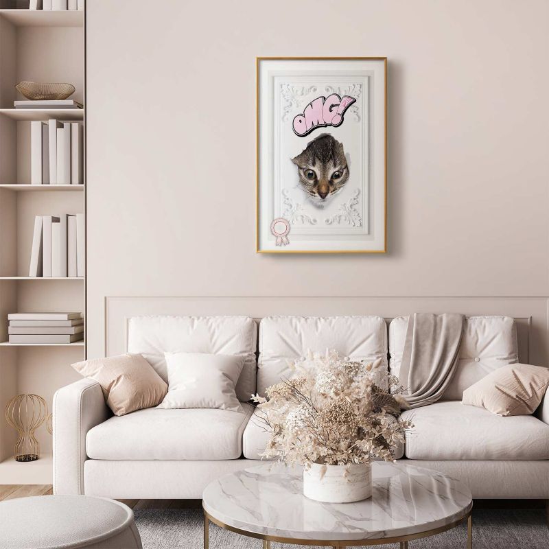 Plakat Artgeist OMG 29,7x42 cm z ramą złotą 1 szt