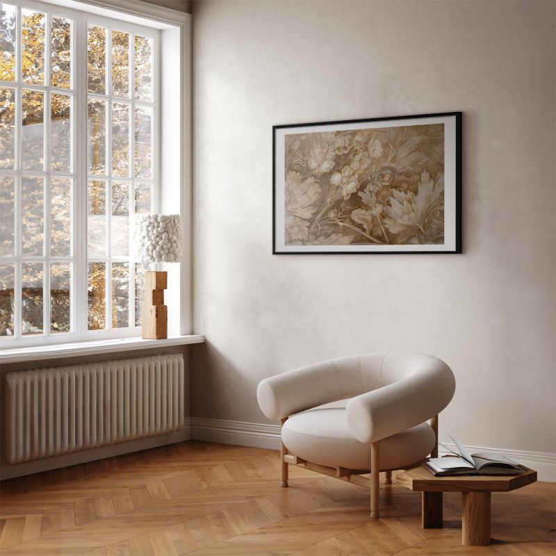 Plakat Artgeist Ornamenty roślinno-kwiatowe 30x21 cm z ramą czarną 1 szt