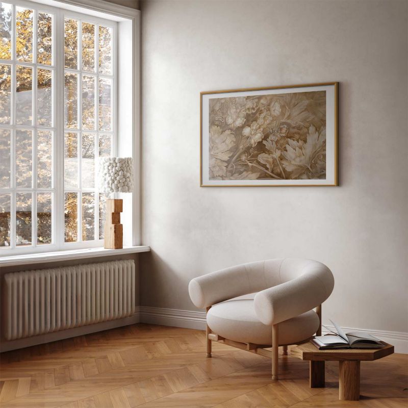Plakat Artgeist Ornamenty roślinno-kwiatowe 42x29,7 cm z ramą złotą 1 szt
