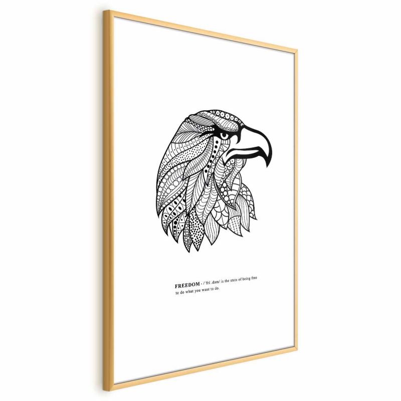 Plakat Artgeist Orzeł wolności 21x30 cm z ramą złotą 1 szt