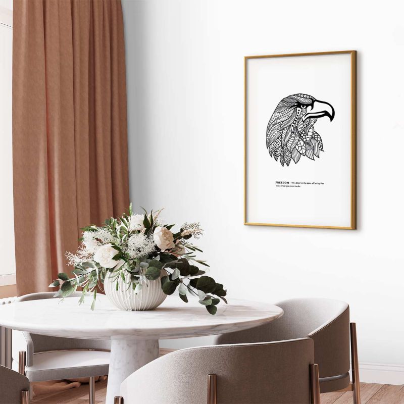 Plakat Artgeist Orzeł wolności 21x30 cm z ramą złotą 1 szt