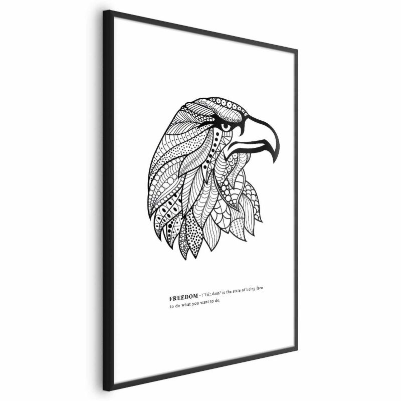 Plakat Artgeist Orzeł wolności 29,7x42 cm z ramą czarną 1 szt