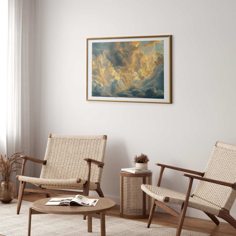 Plakat Artgeist Ostatnie tchnienie dnia 42x29,7 cm z ramą złotą 1 szt