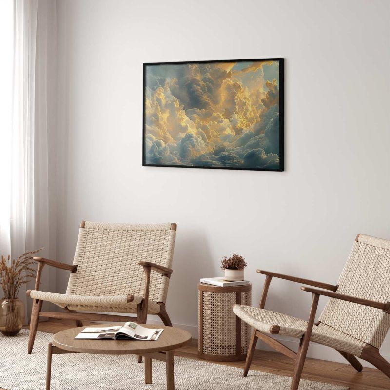 Plakat Artgeist Ostatnie tchnienie dnia 90x60 cm z ramą czarną 1 szt