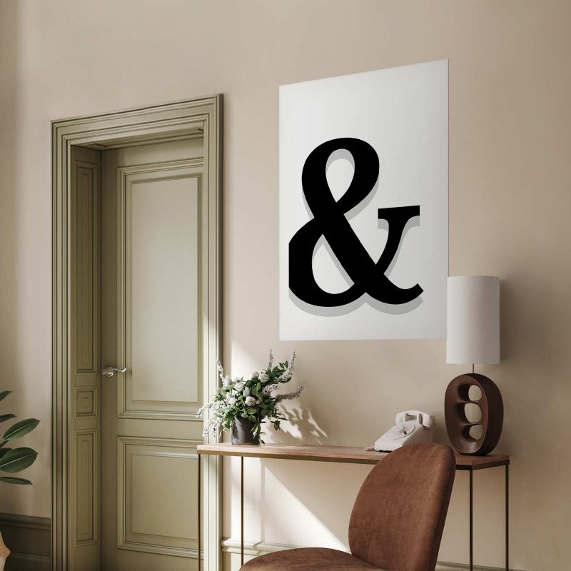 Plakat Artgeist Ozdobna litera 60x90 cm bez ramy 1 szt