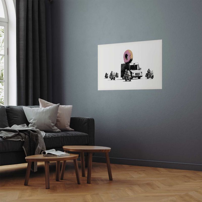 Plakat Artgeist Pączkowa policja 30x21 cm bez ramy 1 szt