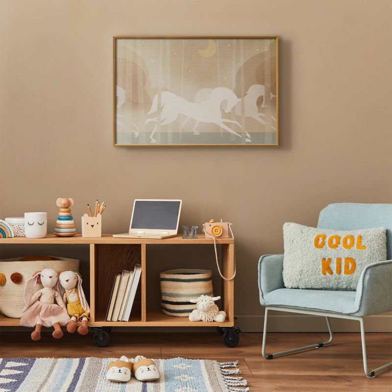 Plakat Artgeist Pędzące rumaki 60x40 cm z ramą złotą 1 szt