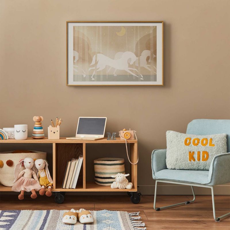 Plakat Artgeist Pędzące rumaki 60x40 cm z ramą złotą 1 szt