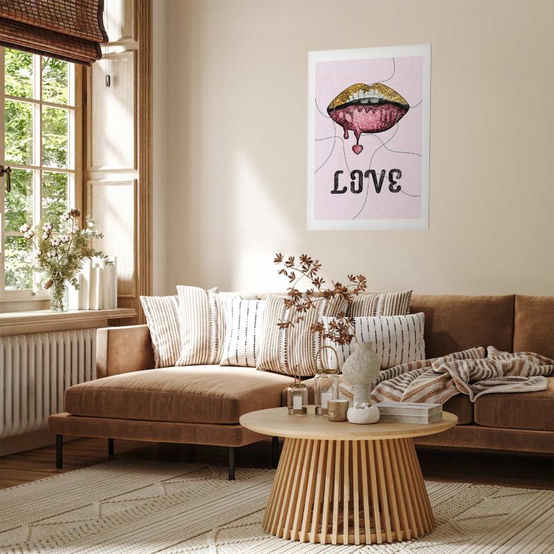 Plakat Artgeist Płynne usta 40x60 cm bez ramy 1 szt