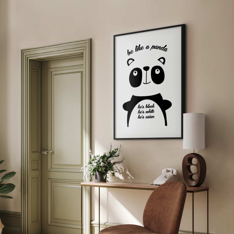 Plakat Artgeist Panda 29,7x42 cm z ramą czarną 1 szt