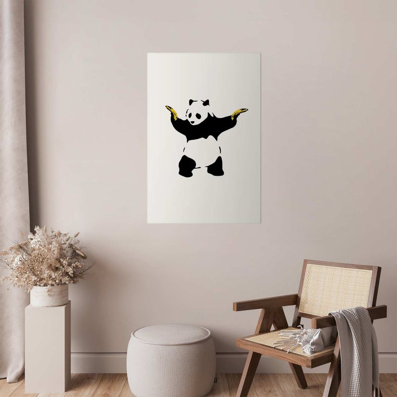 Plakat Artgeist Panda with Guns 21x30 cm bez ramy 1 szt