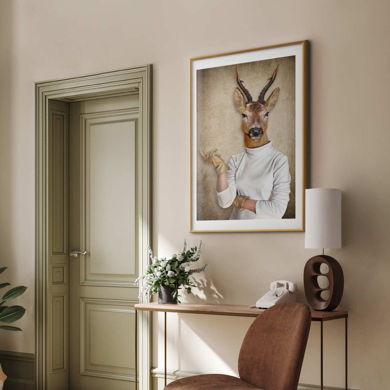 Plakat Artgeist Pani domu 21x30 cm z ramą złotą 1 szt