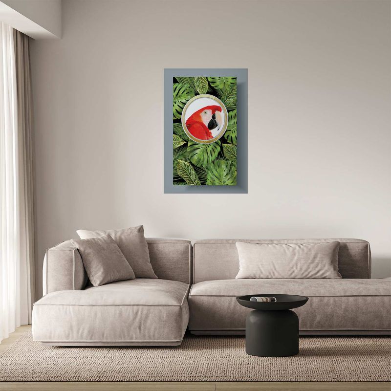 Plakat Artgeist Papuga w dżungli 60x90 cm bez ramy 1 szt