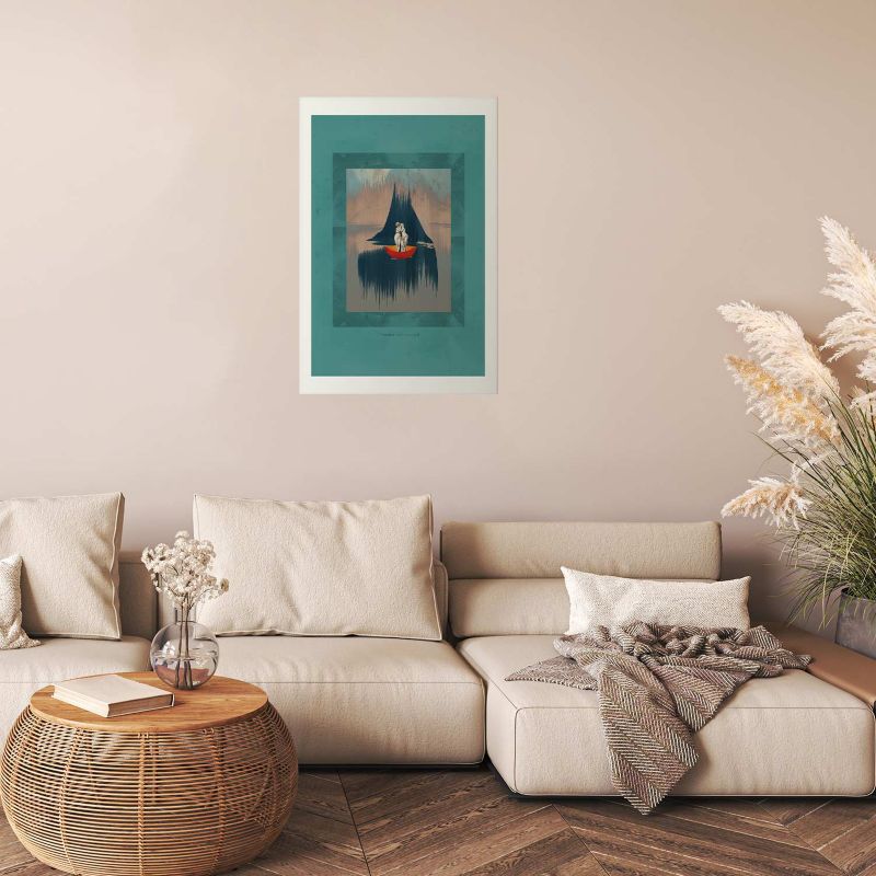 Plakat Artgeist Para na łodzi 40x60 cm bez ramy 1 szt
