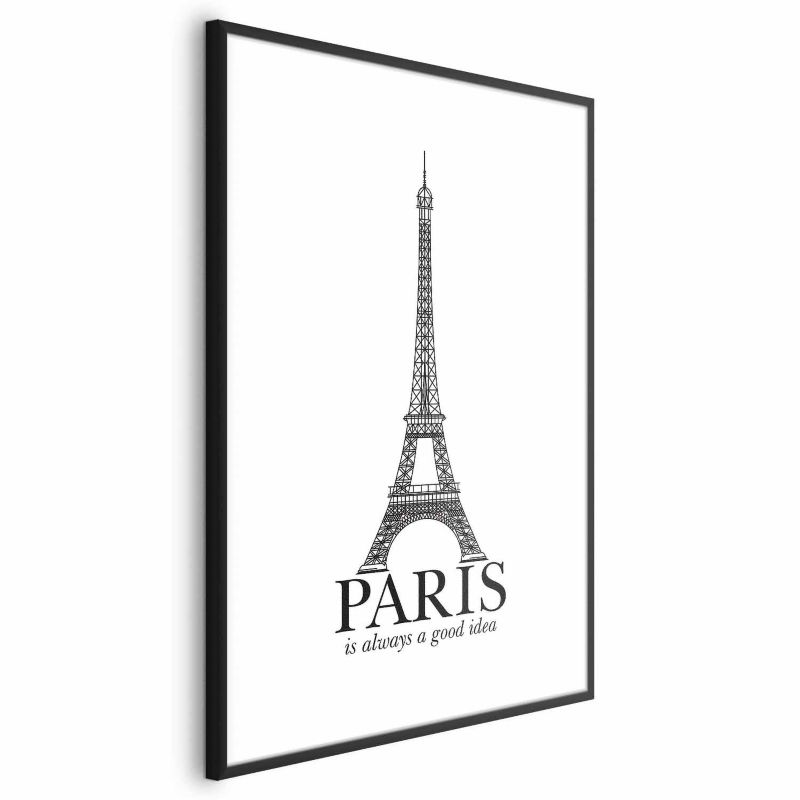 Plakat Artgeist Paris 40x60 cm z ramą czarną 1 szt