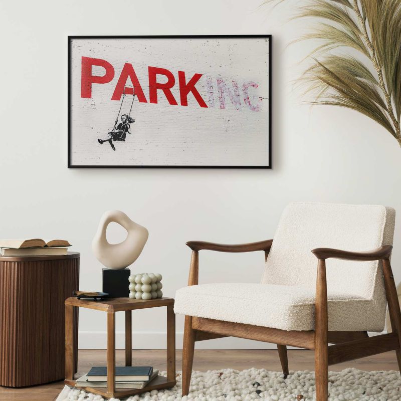 Plakat Artgeist Parking 90x60 cm z ramą czarną 1 szt