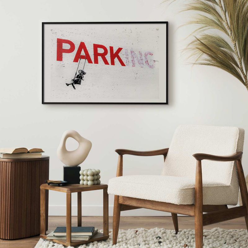 Plakat Artgeist Parking 90x60 cm z ramą czarną 1 szt