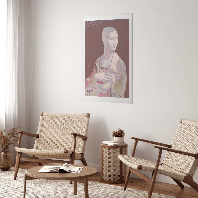 Plakat Artgeist Pastelowa dama 40x60 cm bez ramy 1 szt