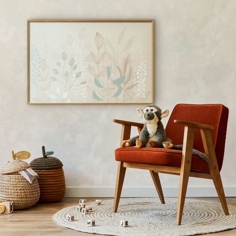 Plakat Artgeist Pastelowa polana 30x21 cm z ramą złotą 1 szt
