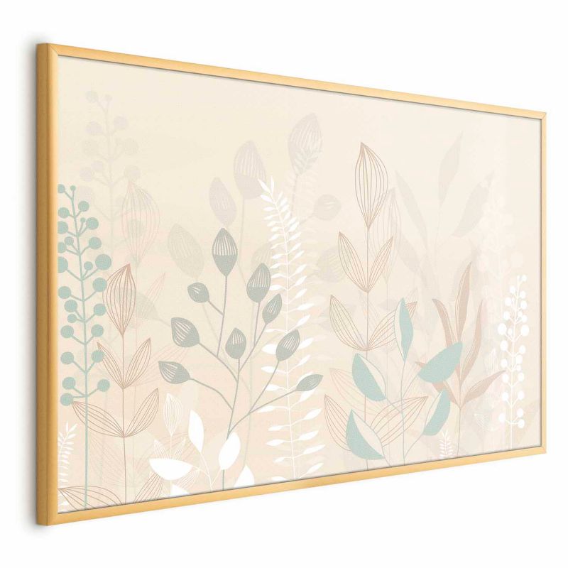 Plakat Artgeist Pastelowa polana 60x40 cm z ramą złotą 1 szt