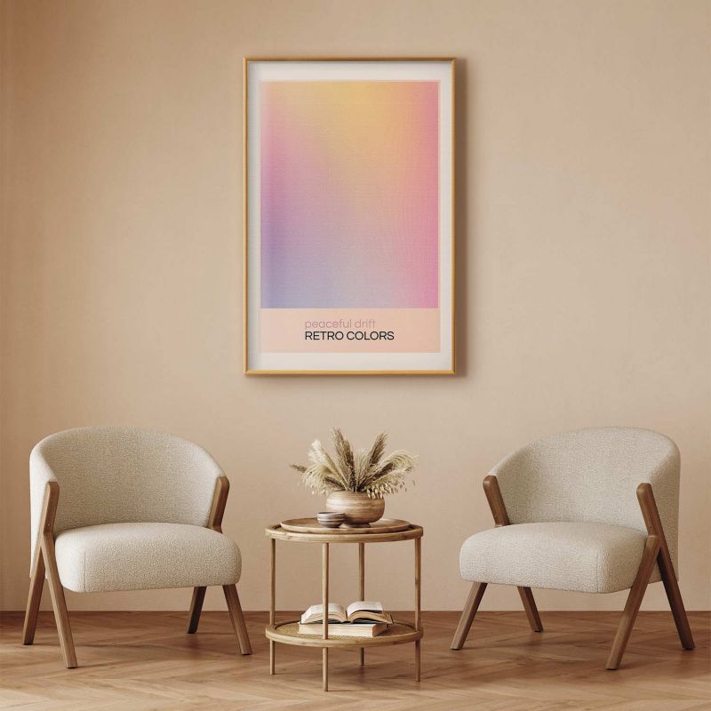 Plakat Artgeist Peaceful Drift 40x60 cm z ramą złotą 1 szt
