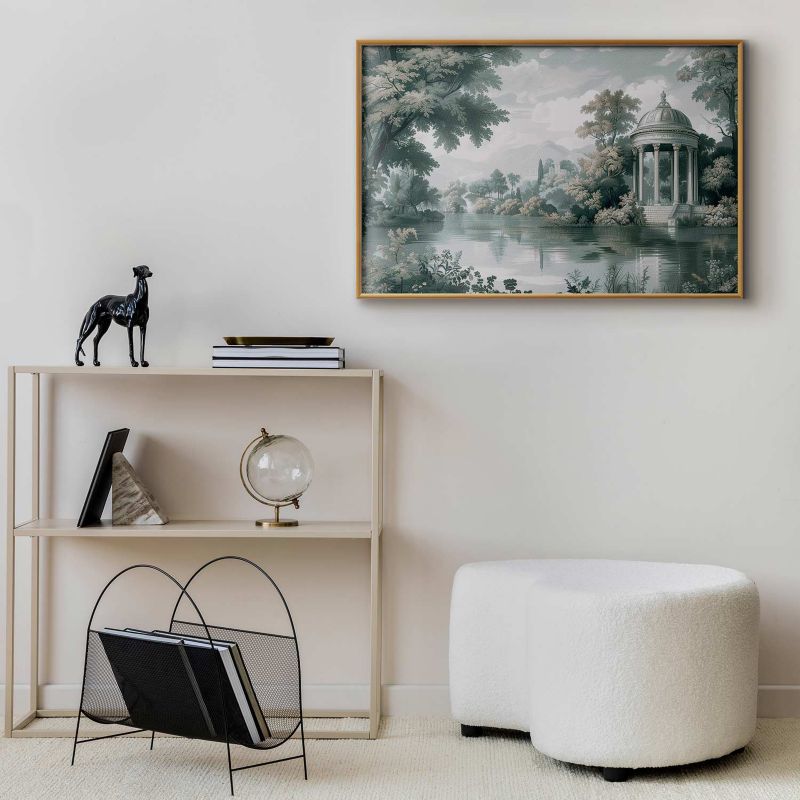 Plakat Artgeist Pejzaż retro 30x21 cm z ramą złotą 1 szt