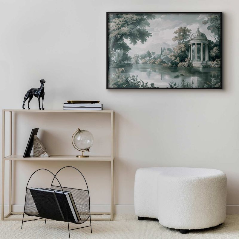 Plakat Artgeist Pejzaż retro 60x40 cm z ramą czarną 1 szt