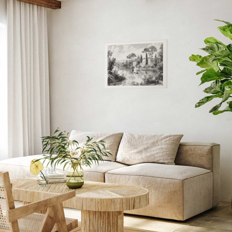 Plakat Artgeist Pejzaż vintage 60x40 cm bez ramy 1 szt