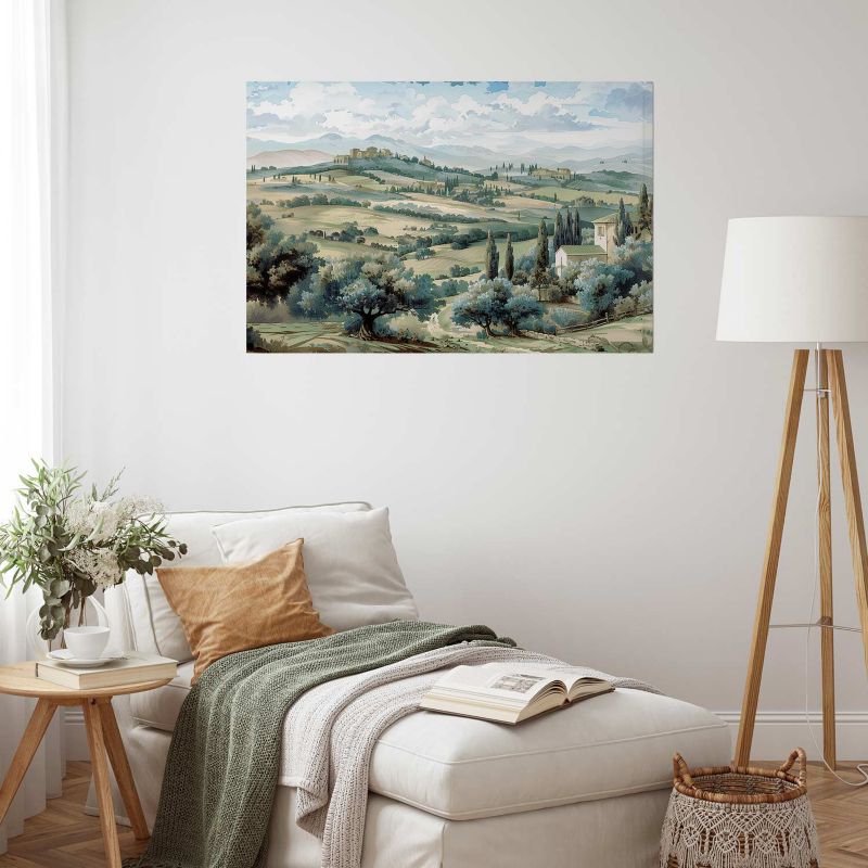 Plakat Artgeist Pejzaż z polami 90x60 cm bez ramy 1 szt