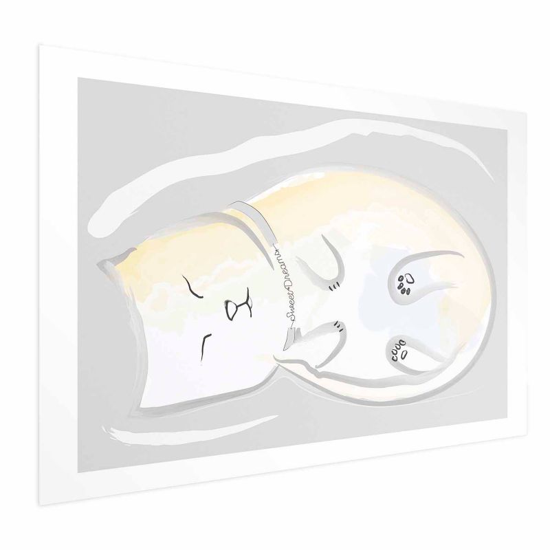 Plakat Artgeist Śpiący kotek 30x21 cm bez ramy 1 szt