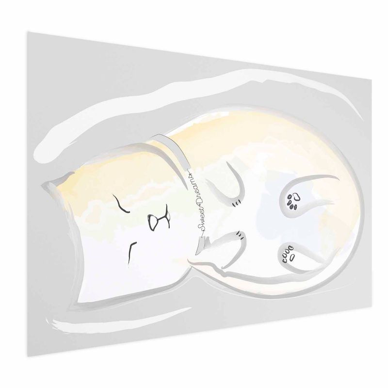 Plakat Artgeist Śpiący kotek 90x60 cm bez ramy 1 szt