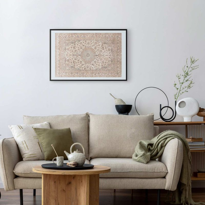 Plakat Artgeist Piaskowy dywan 30x21 cm z ramą czarną 1 szt