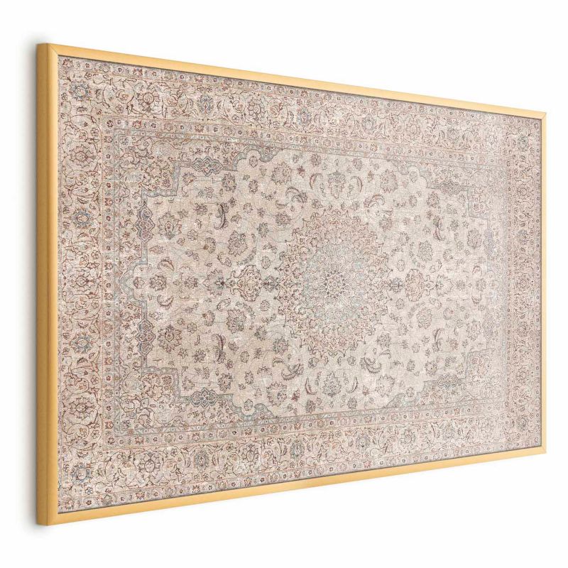Plakat Artgeist Piaskowy dywan 30x21 cm z ramą złotą 1 szt