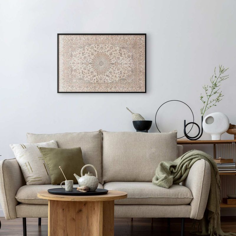 Plakat Artgeist Piaskowy dywan 60x40 cm z ramą czarną 1 szt
